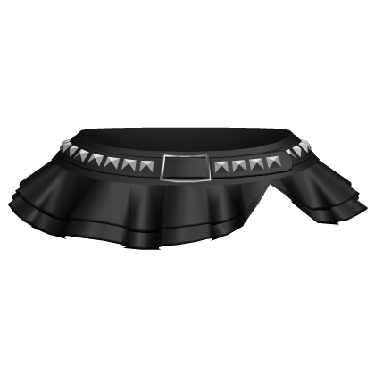 gothic mini skirt w studded belt black 3.0 blush