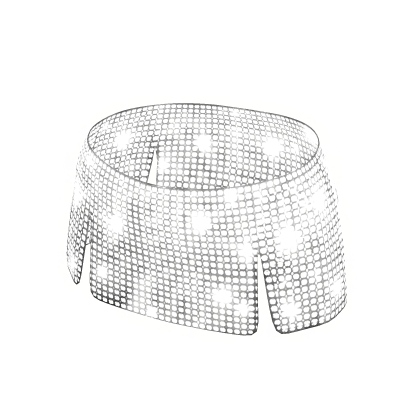 ✅🔴GLOWING White Rhinestone Sparkle Mini Skirt✅🔴