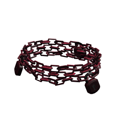 3 Locks Chain Belt | Blood Red