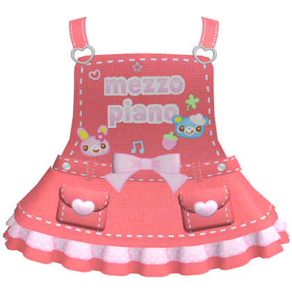 ♡ mezzo piano overalls red cute 