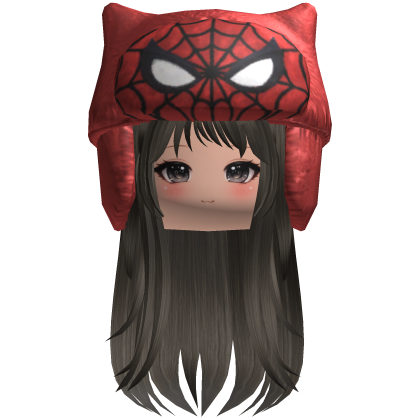 Spider-Man Ushanka With Brown Hair And Face V2 Roblox item
