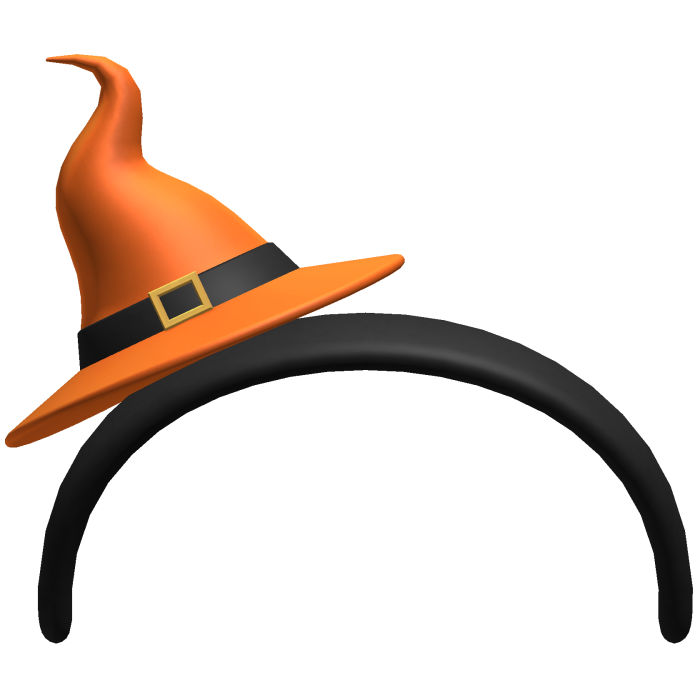 Halloween Orange Witch Hat Headband