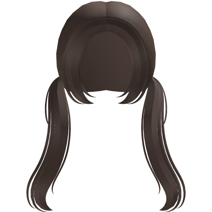 ♡ long low cute pigtails in light brown