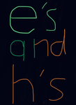 e’s and h’s