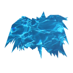 Blue Water Waves Scene Hair
