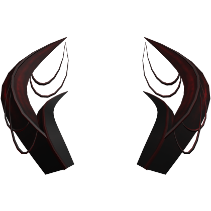 Demonic Halloween Horns - Dark red Roblox item