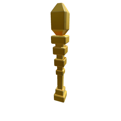 Gold magic staff