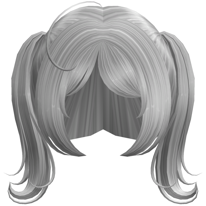 ✚ Kawaii Soft Swirly Doll Pigtails in Silver