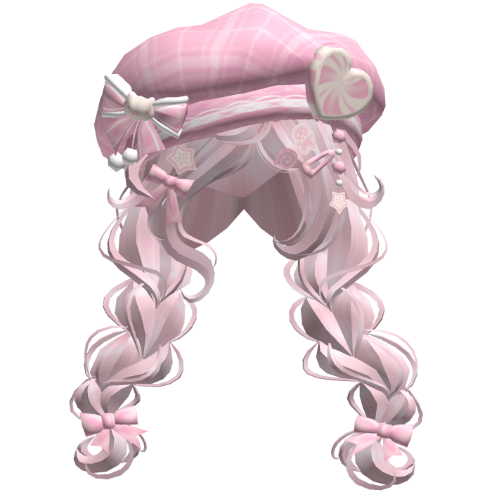 ♡ Christmas Preppy Holiday Braids (Pink)
