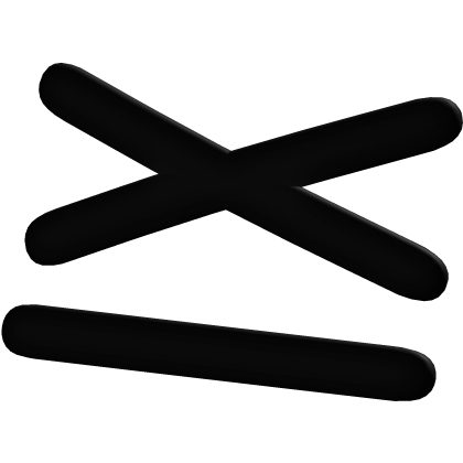 ♡ ꒰ black crossed line hair clips ꒱