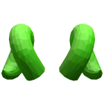 Green Evil Gem Horns