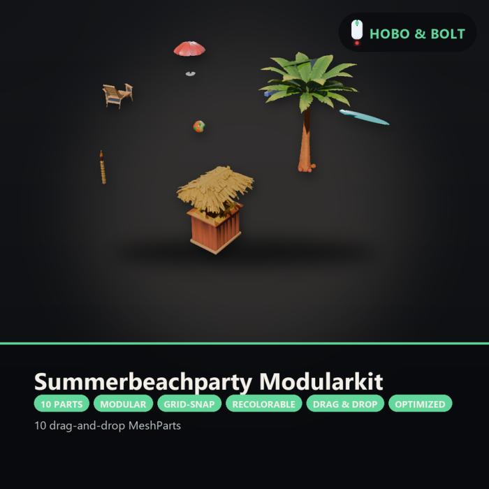 Summer Beach Party Modular Kit preview 5