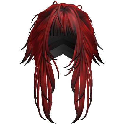 Long Layered Fringe Hair - Red