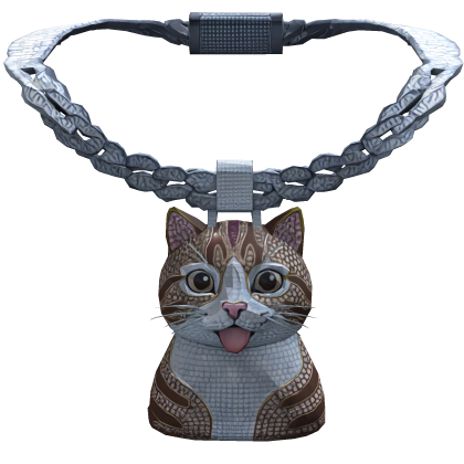 Iced Out Meme Cat Chain 1.0