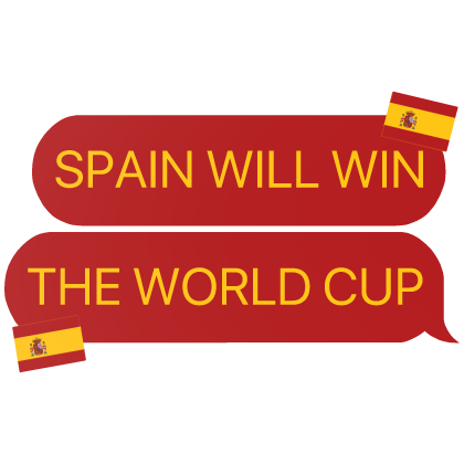 spain will win the world cup spanish flag text Roblox item