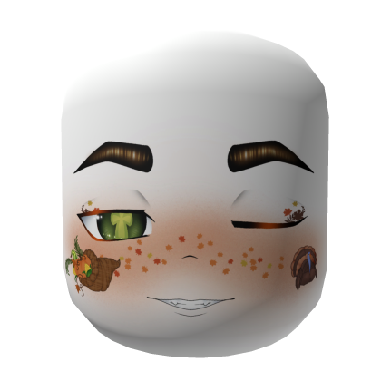 Masculine Thanksgiving Face White Skintone  Roblox item