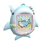 ♡ cutesy pastel shark pixel pet game backpack 3.0