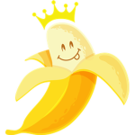 Banana fan club with bees