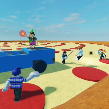 Fight on a Giant Pizza