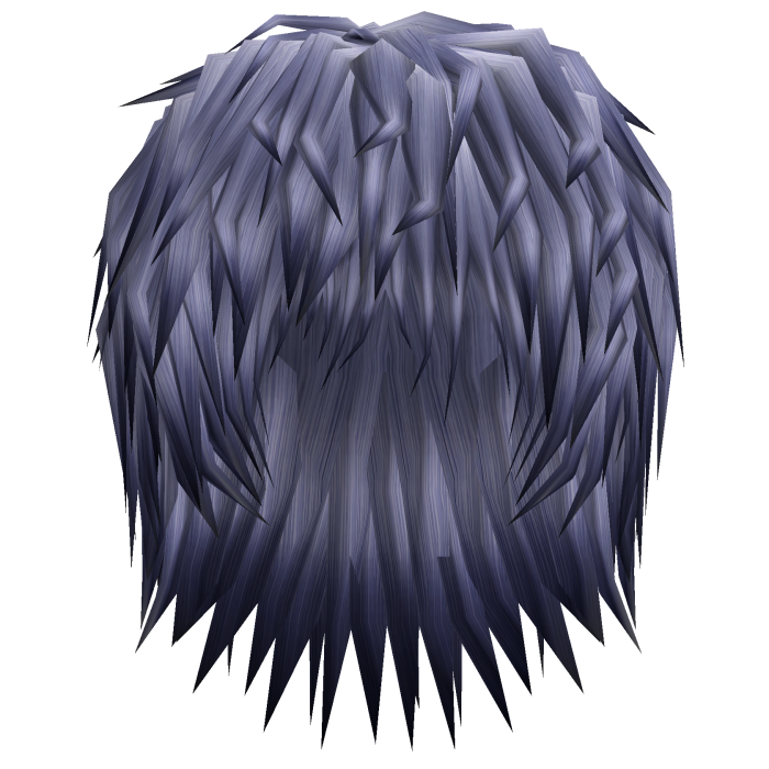 realistic spikey messy emo lapis blue hair