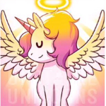 Angel and unicorn