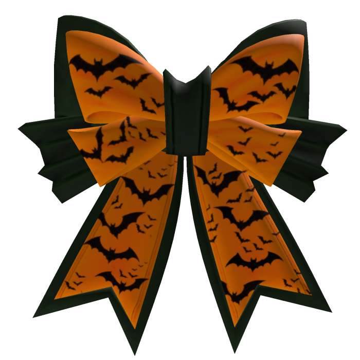 Halloween bow [Dark green/Orange]
