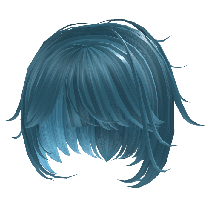 Cute Girl Short Bob Hair (Powder Baby Blue)