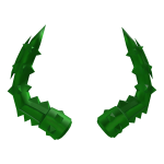 Green Spiked Despair Horns