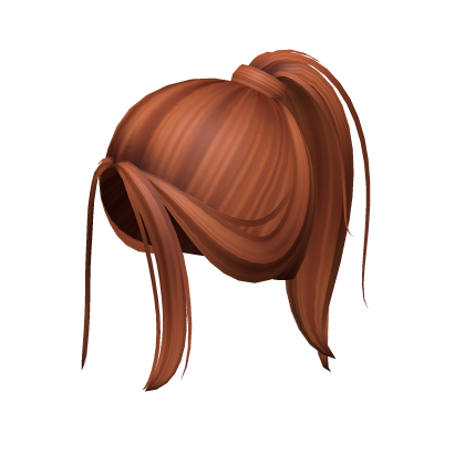 -',ৎ Messy Grunge Preppy Ponytail in Ginger