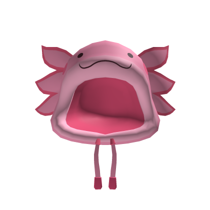 Cute Pink Axolotl Hood