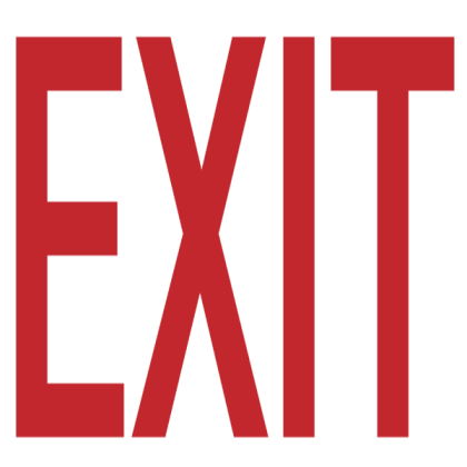 EXIT (transparent) Roblox decal