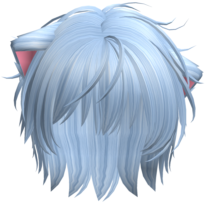 Catboy Anime Cat Ear Halloween Hair in Blue