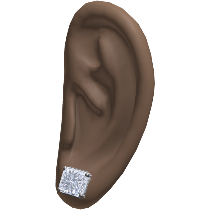 Diamond Stud Earrings Ears