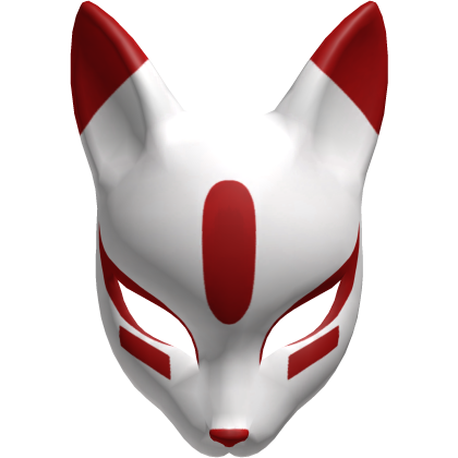Kitsune mask きつね Red japanese Fox Roblox item