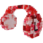 Red 8bit Headphones