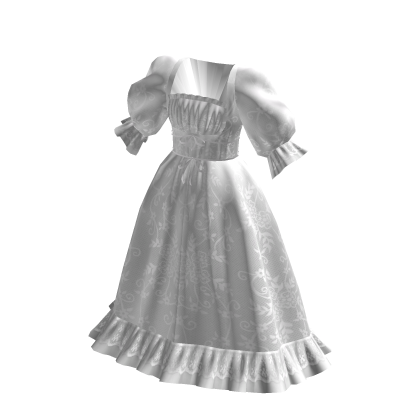 Dainty Cottage Lace Dress White