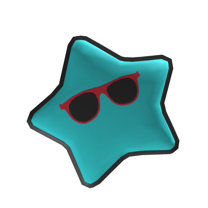 2D Floating Star (Blue)