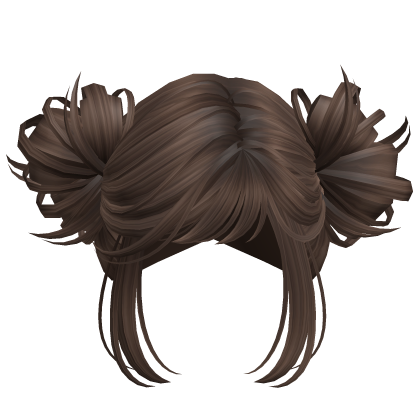 Simple Anime Y2k Buns Brown