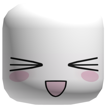 Excited Toro kawaii blush Chibi face mask
