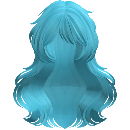 Long Anime Flowy Hair Light Blue Roblox item
