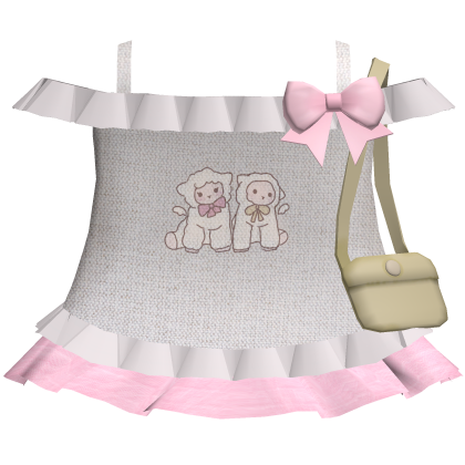 ruffled babydoll top pink