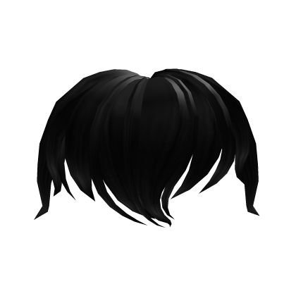 Black Short Fluffy Front Hair Roblox item