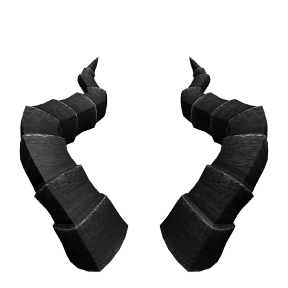 Black Dragon Horns Realistic Roblox item