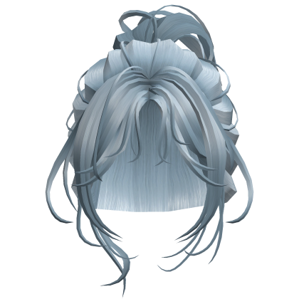 Ice Blue Messy Bun