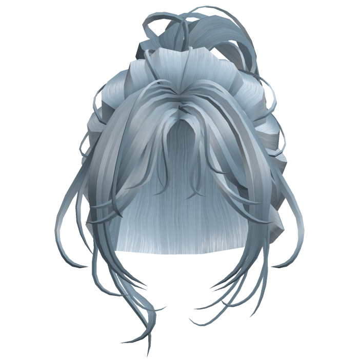 Ice Blue Messy Bun