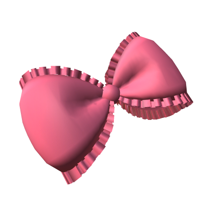 Pink Lace Ribbon Bow Roblox item
