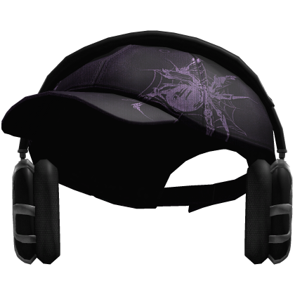Grunge Spider Headphones Cap (Purple)