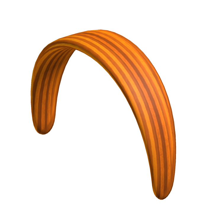 Orange Y2K Cute Coquette Stripe Headband 