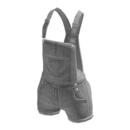 overall shorts grey
