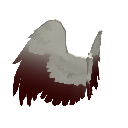 Big feathered wings (white red fade)